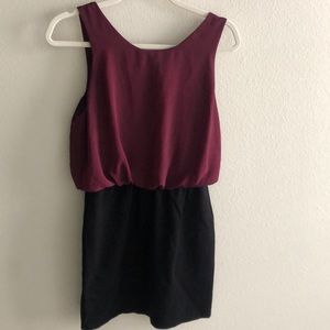 Black and Garnet Game-day dress